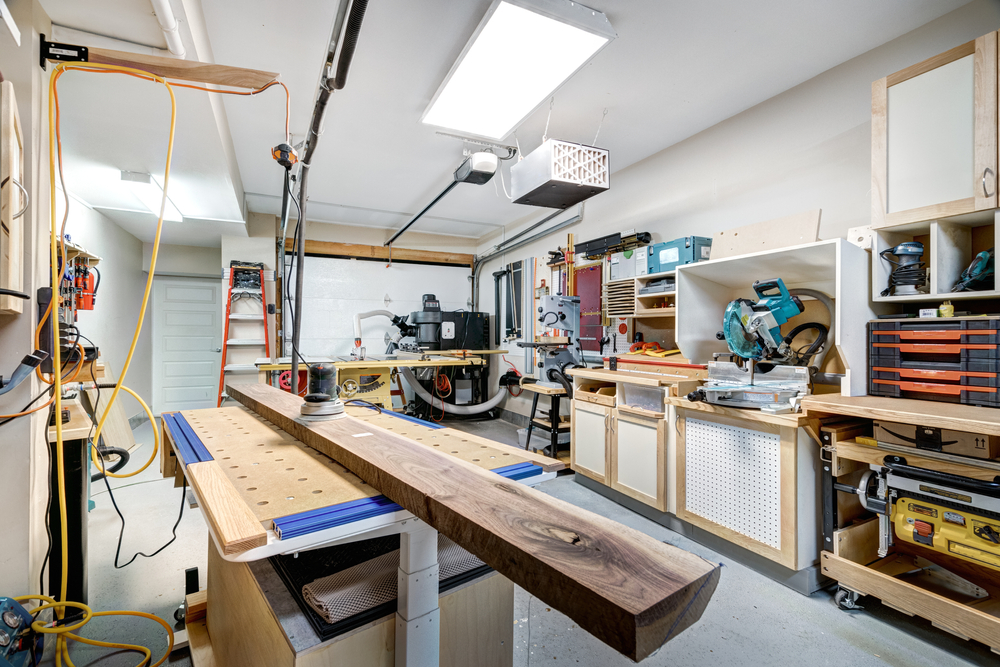 Hobbyraum in der Garage